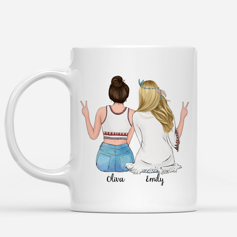 Boho Hippie Bohemian Girls - You Are My Person You Will Always Be My Person - Personalized Mug_1