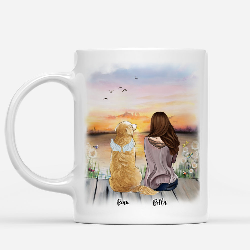 Personalized Mug - Memorial Mug - Sunset - Forever in my heart_Dogs_1