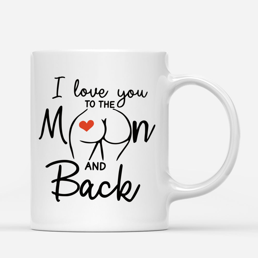 Custom Photo Color Changing Magic Mug, Valentines Day Gift for Him I Love  You to the Moon and Back, Unique Personalized Names Her Love 