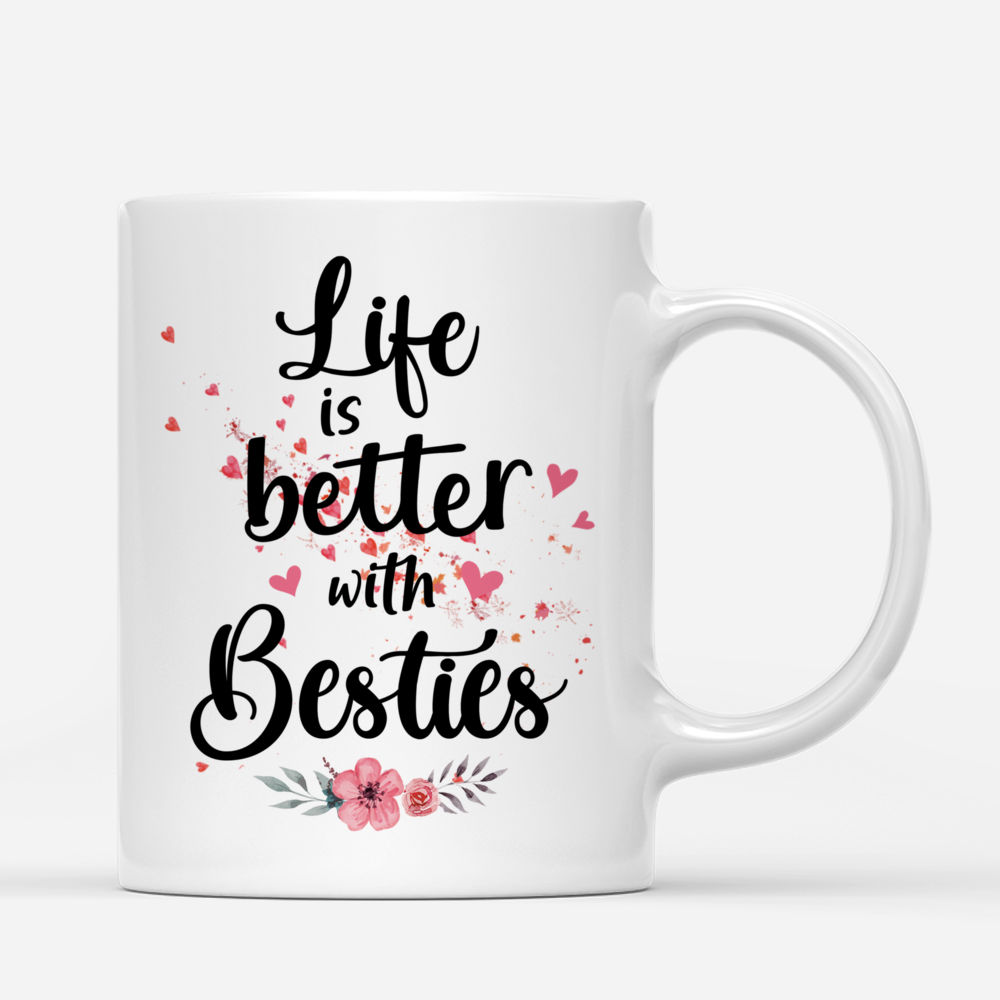 Personalized Mug - Love Tree - Life Is Better With Besties - Up to 5 Ladies_2