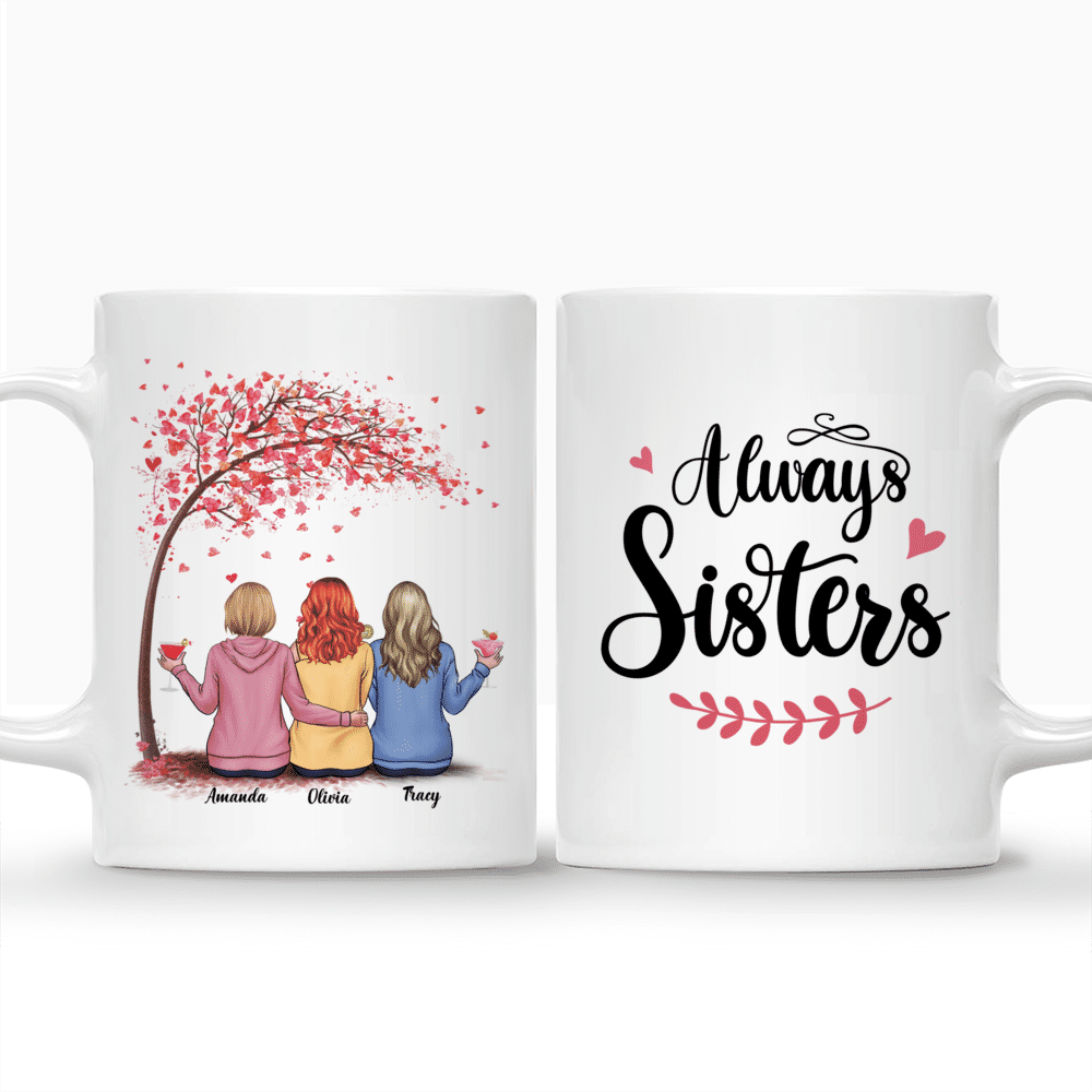 Personalized Mug - Love Tree - Always Sisters_3