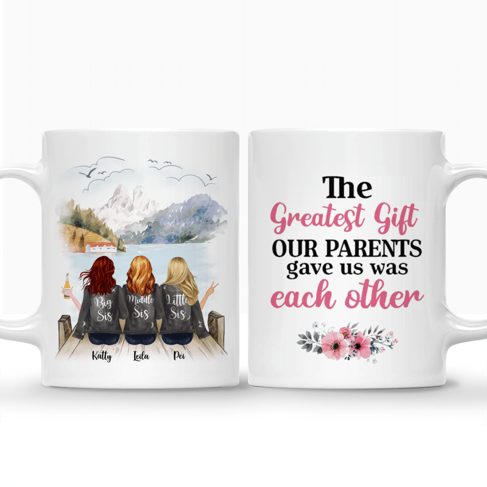 Personalized Mug - Up to 5 Women - The greatest gift our parents gave us  was each other