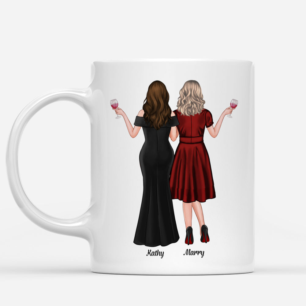 Personalized Mug - Girl Time - Besties Forever, Never Apart Maybe in Distance But Never In Heart_1