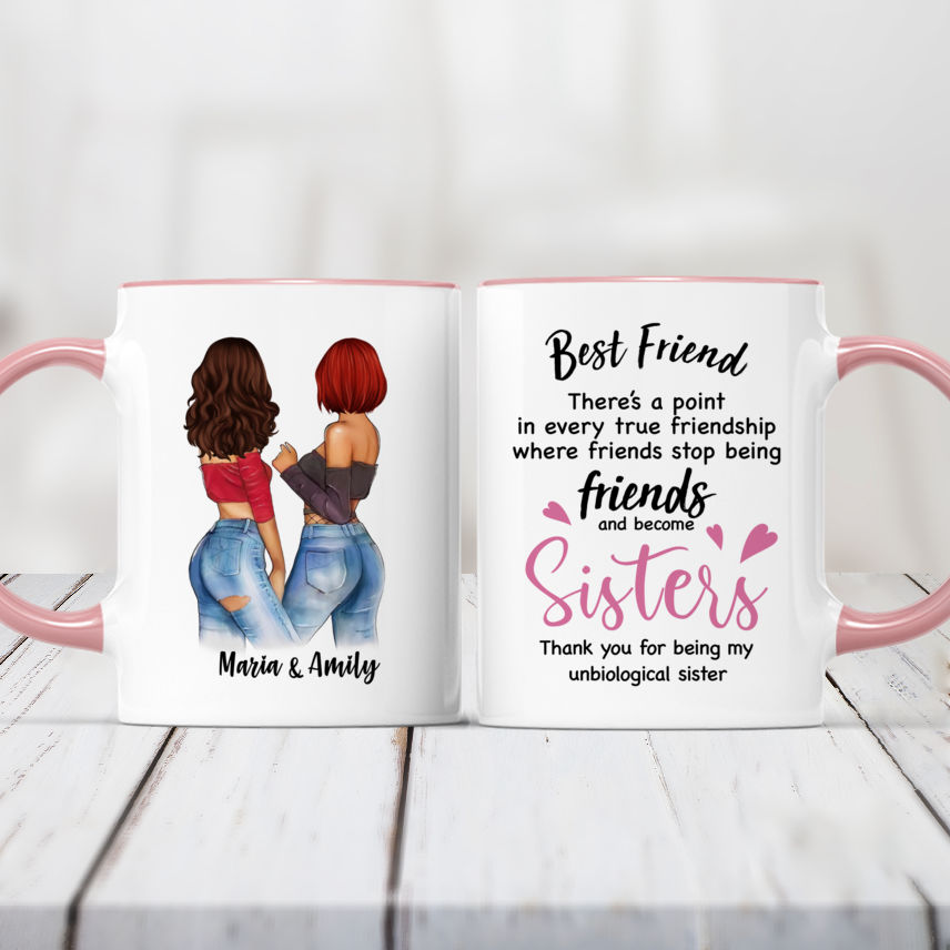 Personalized Mug - Topic - Personalized Mug - Best Friend , Theres