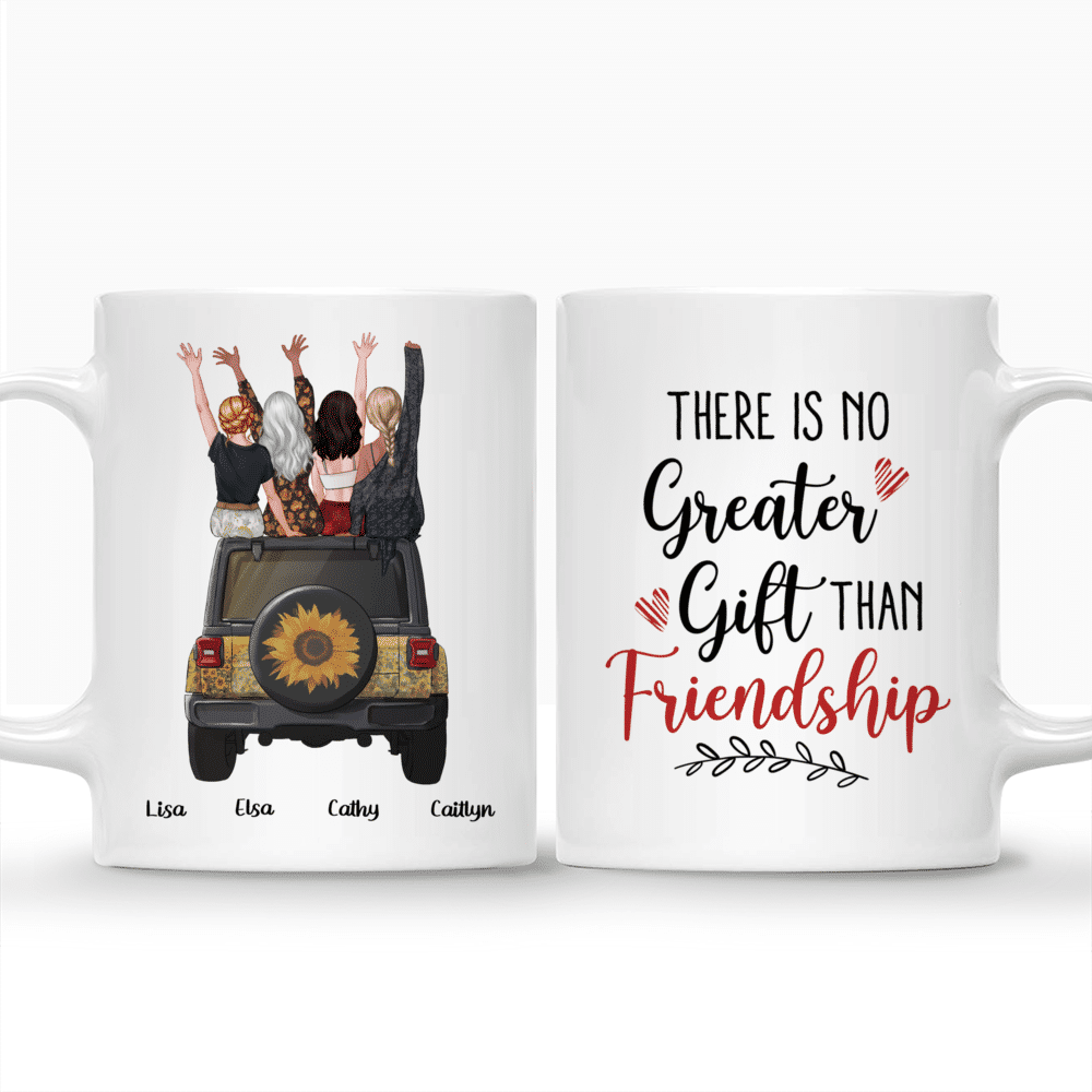 Travel Best Friends - There is no greater gift than friendship (BG) - Personalized Mug_3
