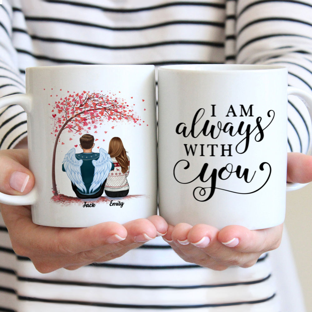 Personalized Mug - Memorial Mug - Pink Tree - I am always with you