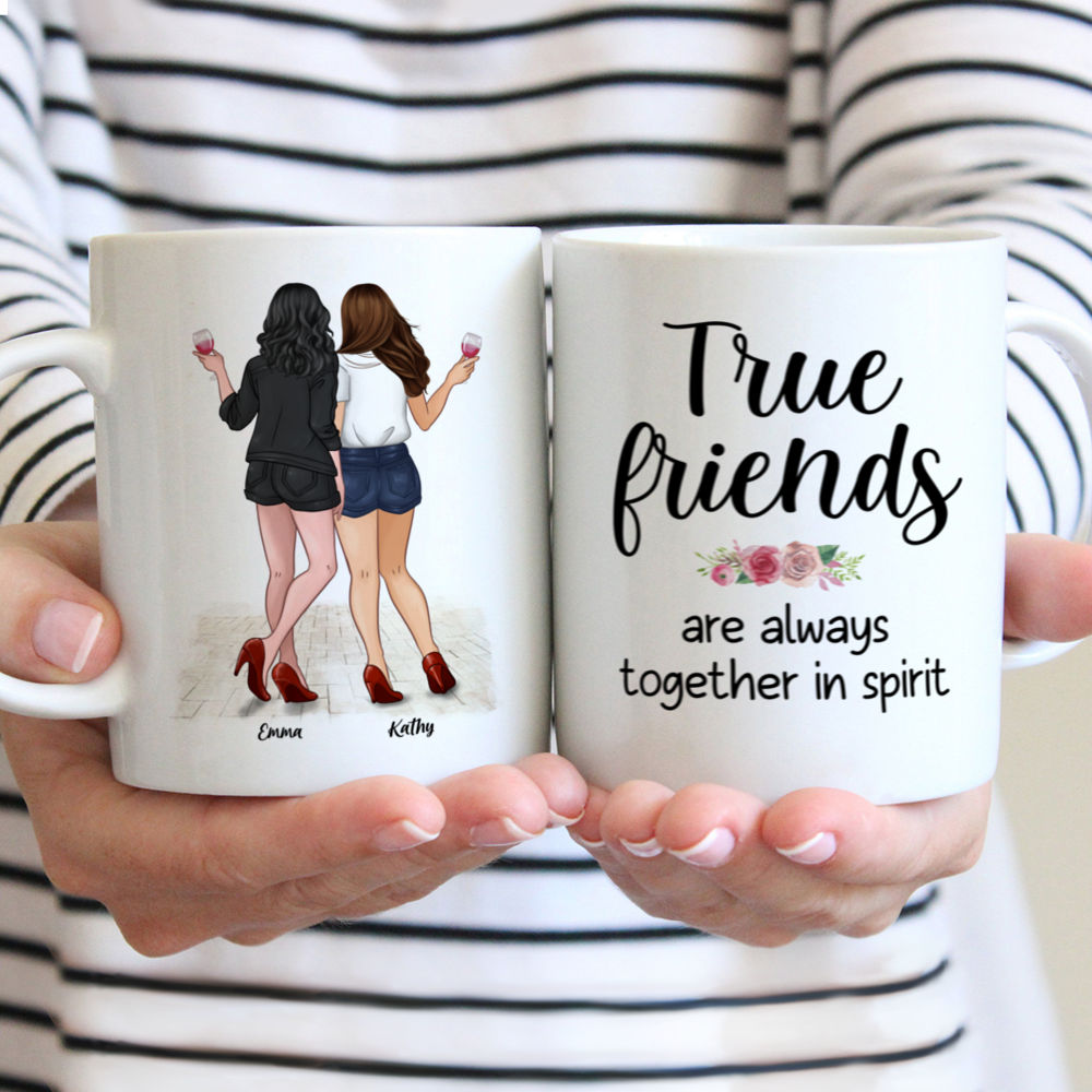 Personalized Mug - Always Together - True Friends Are Always Together in Spirit