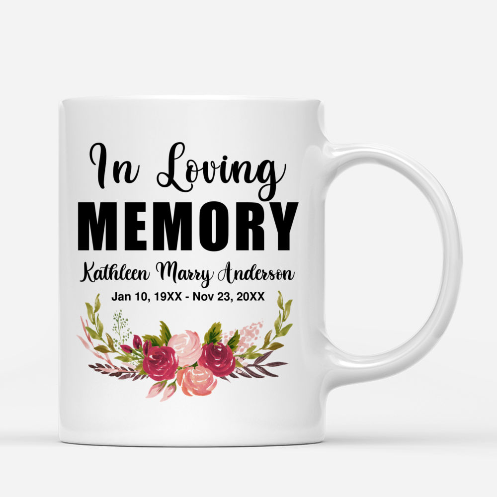 Feminine Florals Personalized Mom Coffee Mug 11 oz White