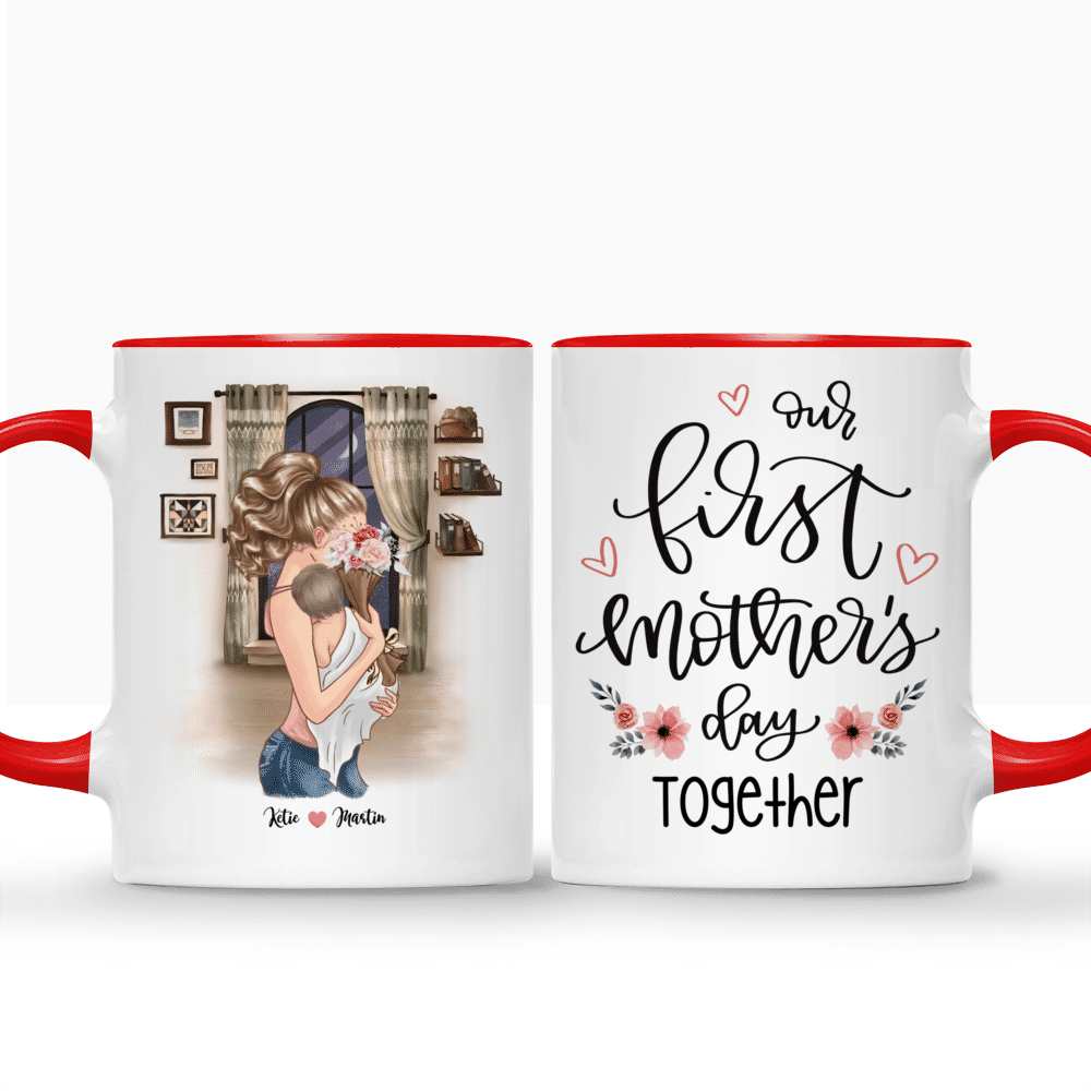 Happy First Mother's Day Custom Mom Mug from Baby, Mothers Day Gift fo –  Myfihu