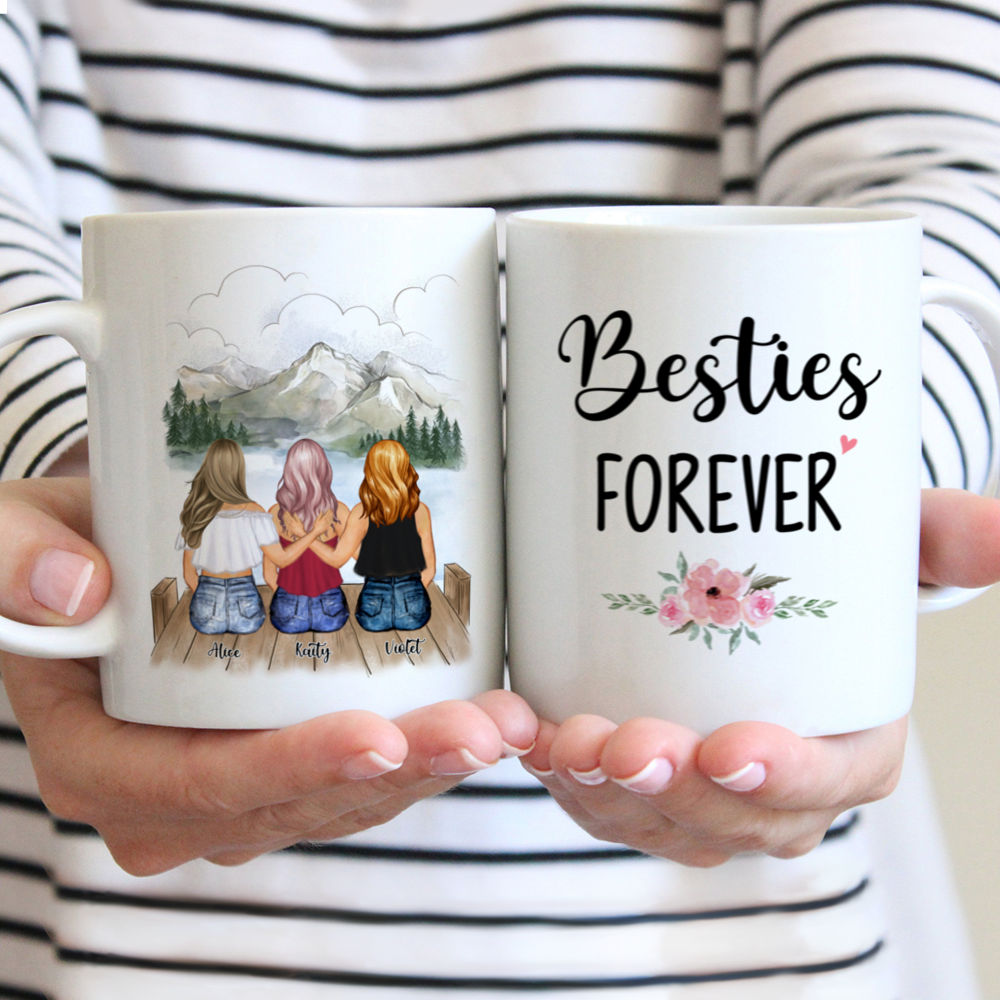 Personalized Mug - Summer Sisters - Besties Forever