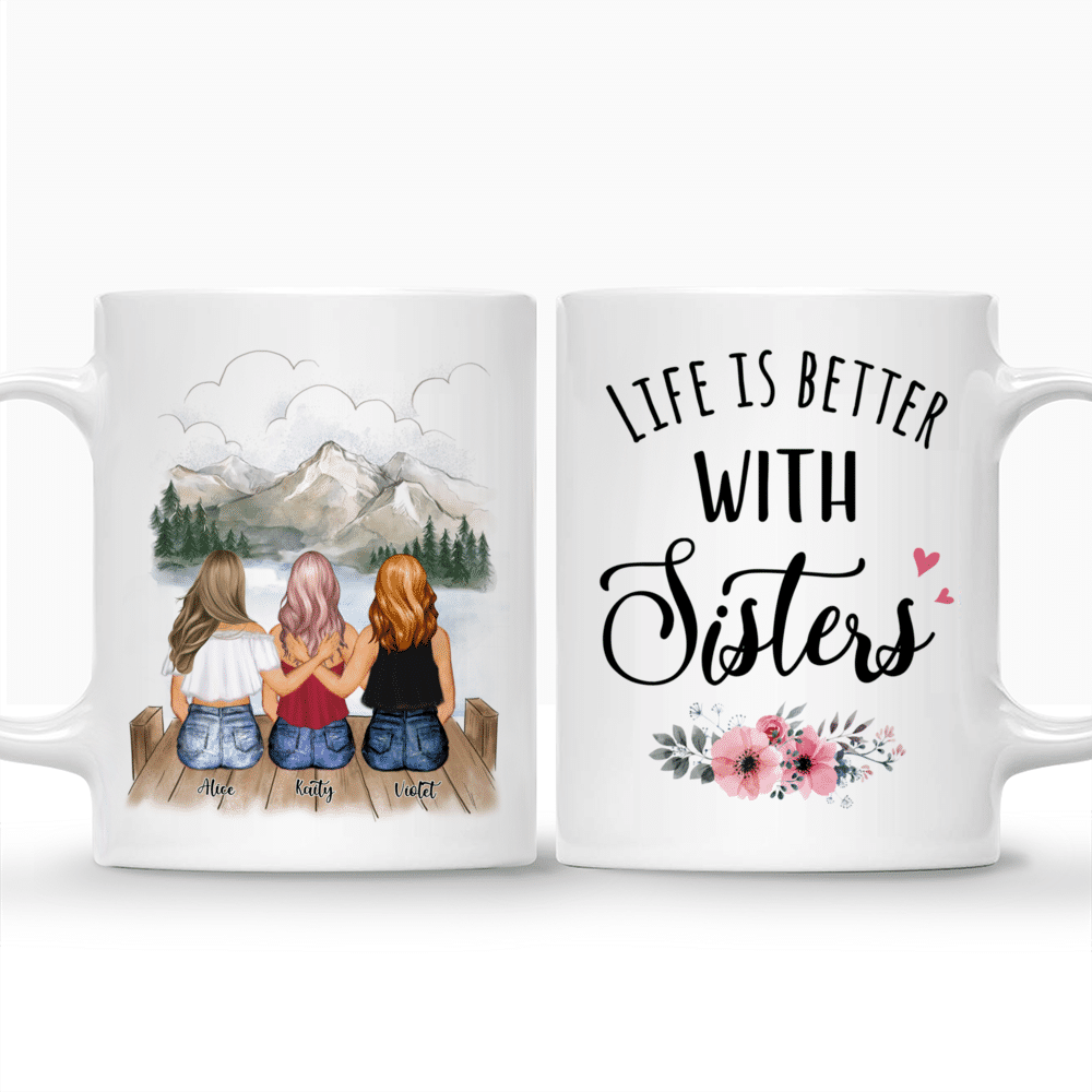 Personalized Mug - Summer Sisters - Life Is Better With Sisters_3