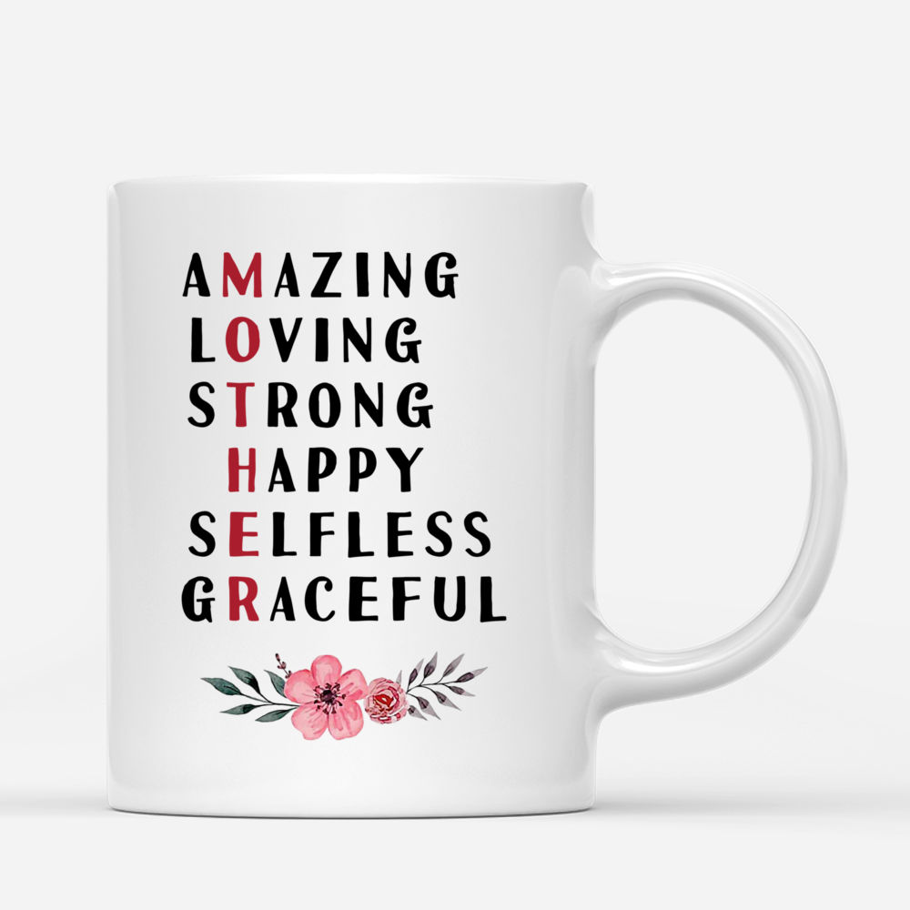 Personalized Mug - Mother & Daughter - Mother: Amazing, Loving, Strong, Happy, Selfless, Graceful - Love_2