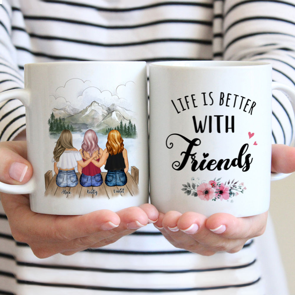 Personalized Mug - Summer Sisters - Life Is Better With Friends