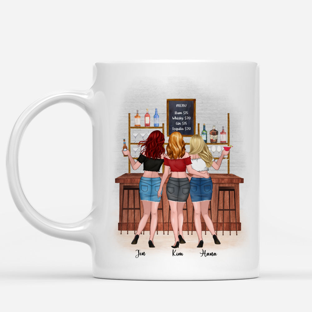 Personalized Mug - Up to 6 Girls - We'll Be Friends Until We're Old And Senile, Then We'll Be New Friends Again_1