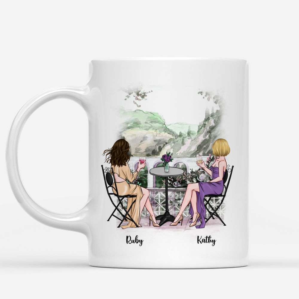 Personalized Mug - Best Friends - Sisters Forever, Never Apart. Maybe In Distance But Never At Heart. (BG1)_1