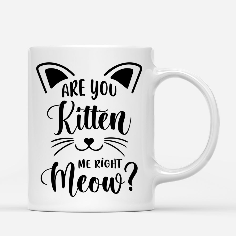 Personalized Mug - Curious Cat - Are you kitten me right meow?_2