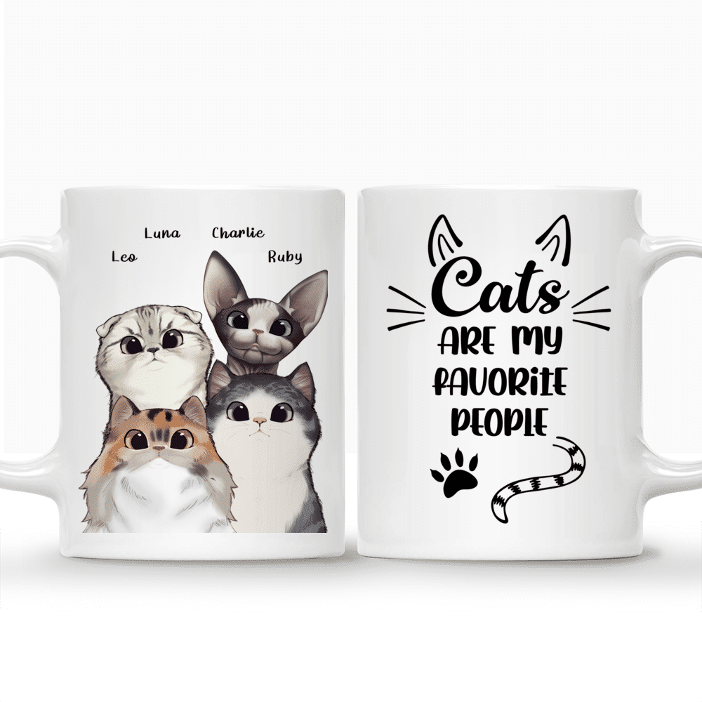 I love my cat more than people Cats Lover Ceramic Mug Coffee cups