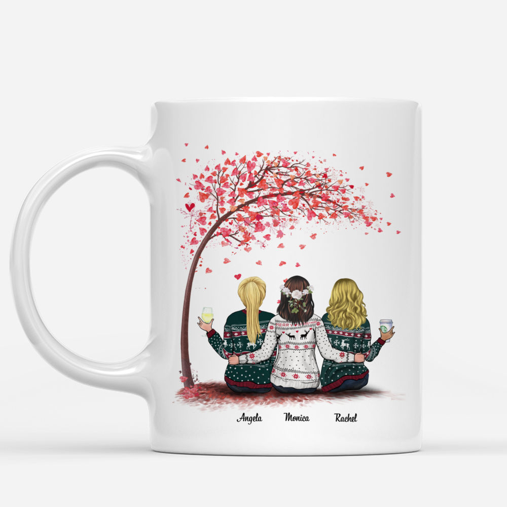 Personalized Mug - Tree of Hearts - We'll Be Friends Until We're Old And Senile, Then We'll Be New Best Friends_1