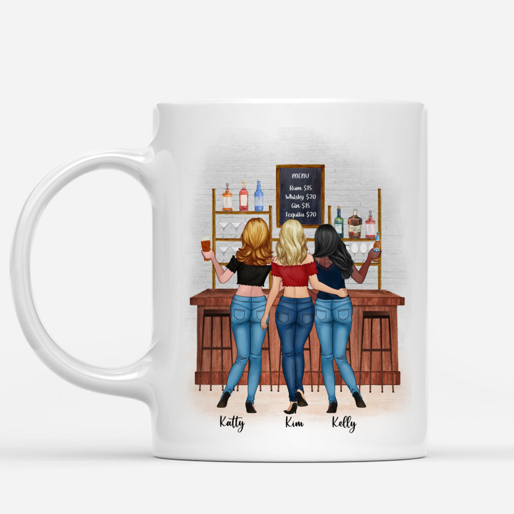 Up to 6 Girls - It's always more fun when we're together - Personalized Mug_1