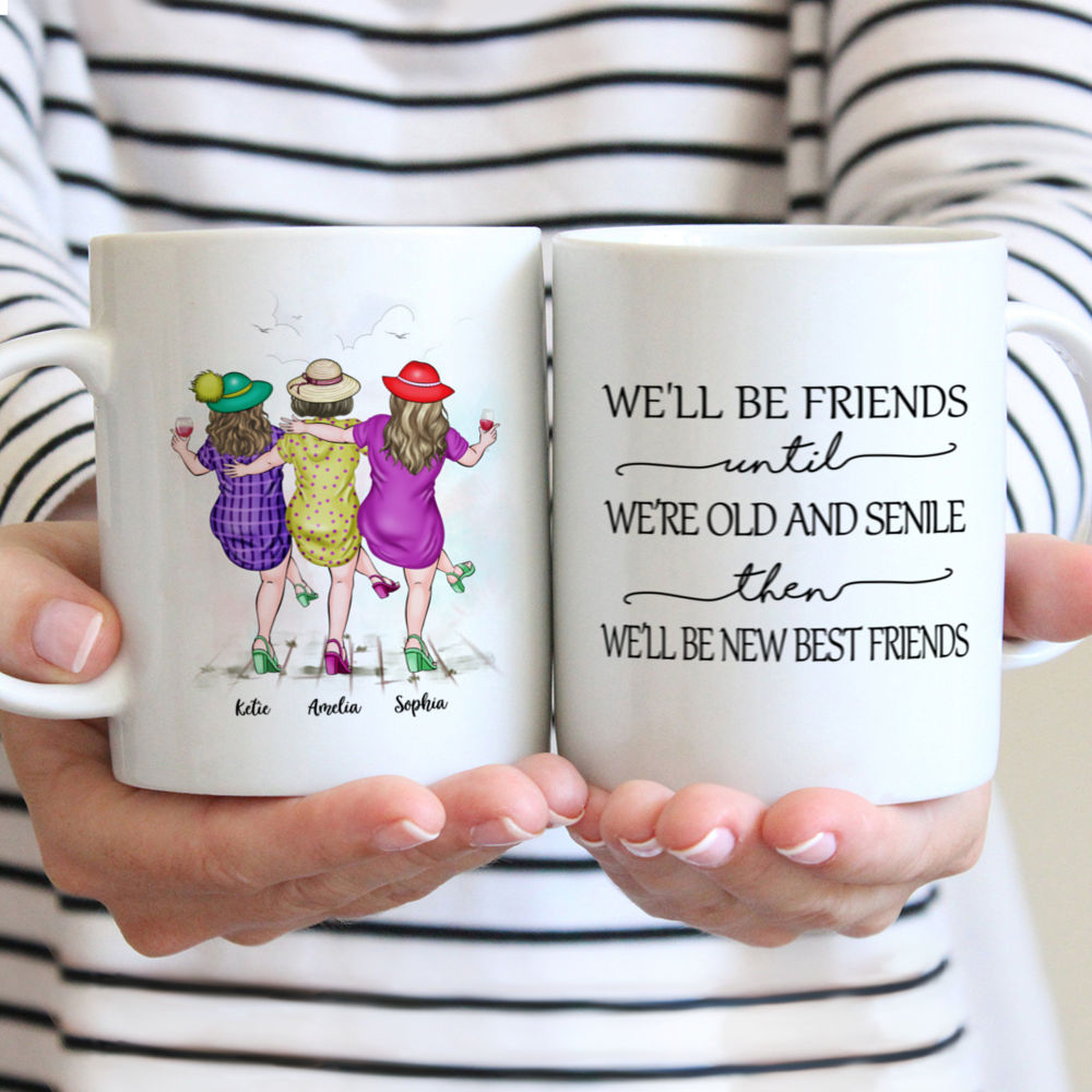 We'll Be Friends Until We're Old - Personalized Mason Jar Cup With Str –  Macorner