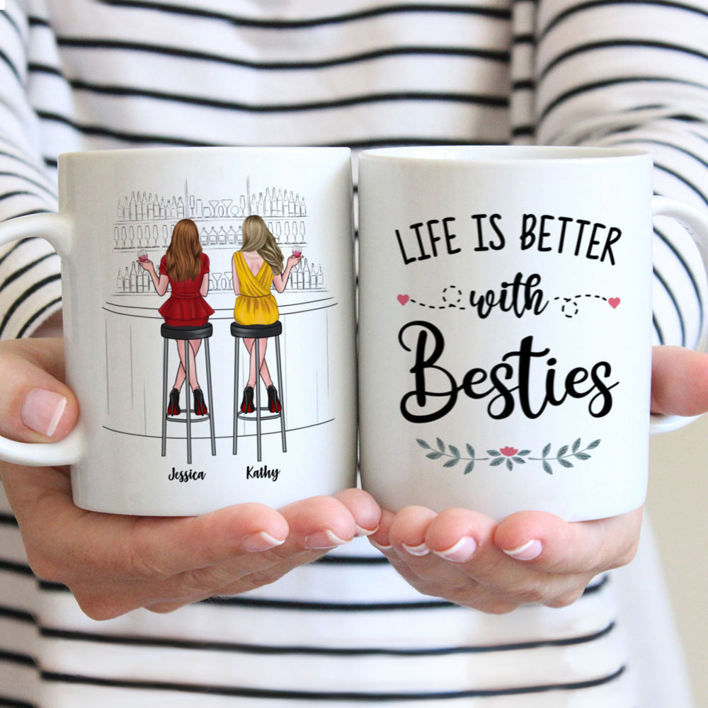 Personalized Mug - Drink Team - Life is Better with Besties