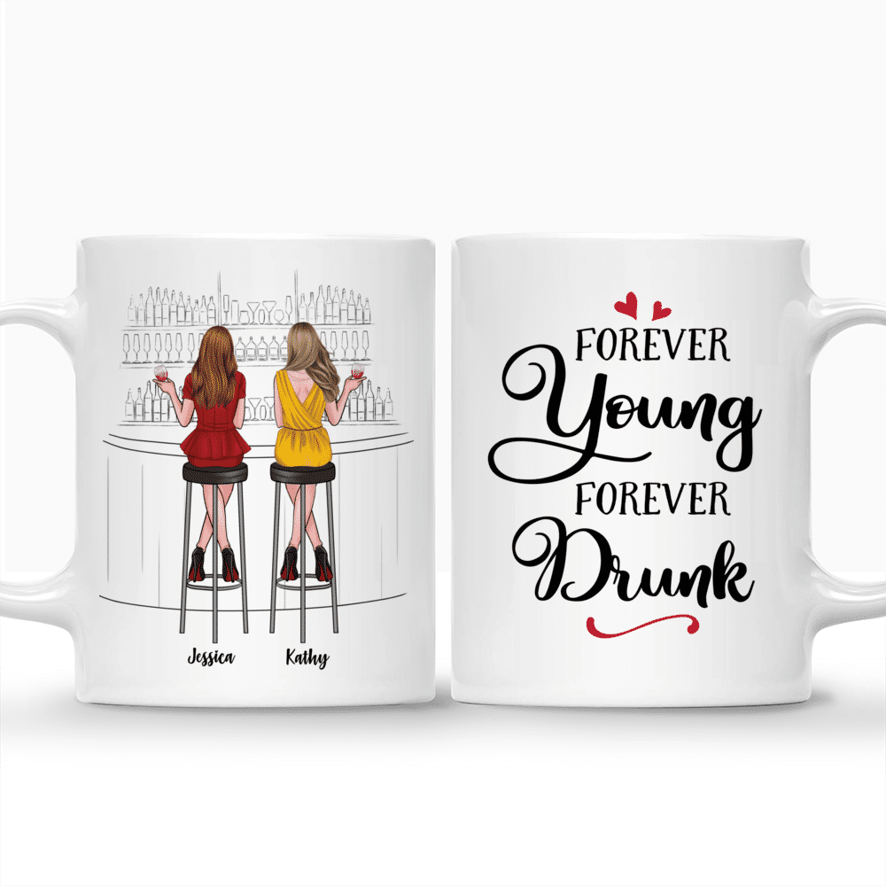 Personalized Mug - Drink Team - Forever Young, Forever Drunk_3