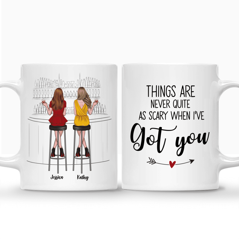 Personalized Mug - Drink Team - Things Are Never Quite As Scary When I've Got You_3