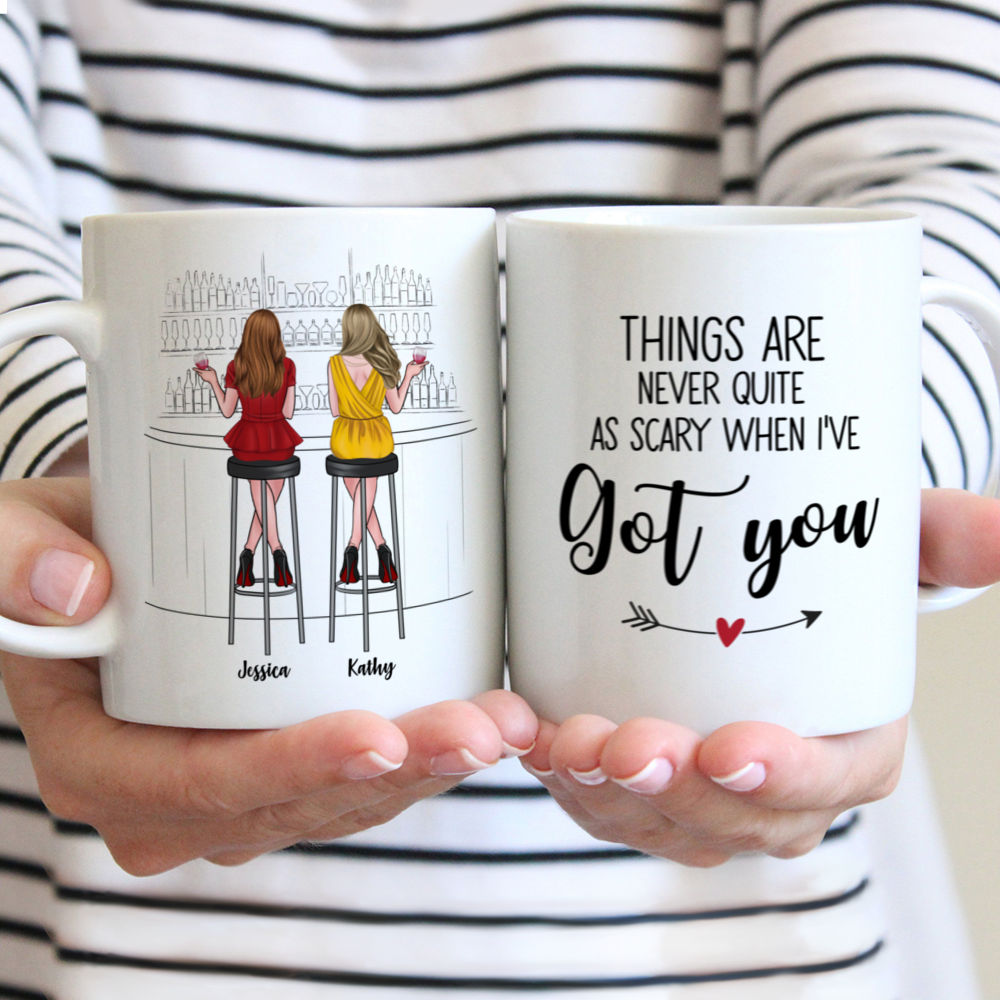 Personalized Mug - Drink Team - Things Are Never Quite As Scary When I've Got You