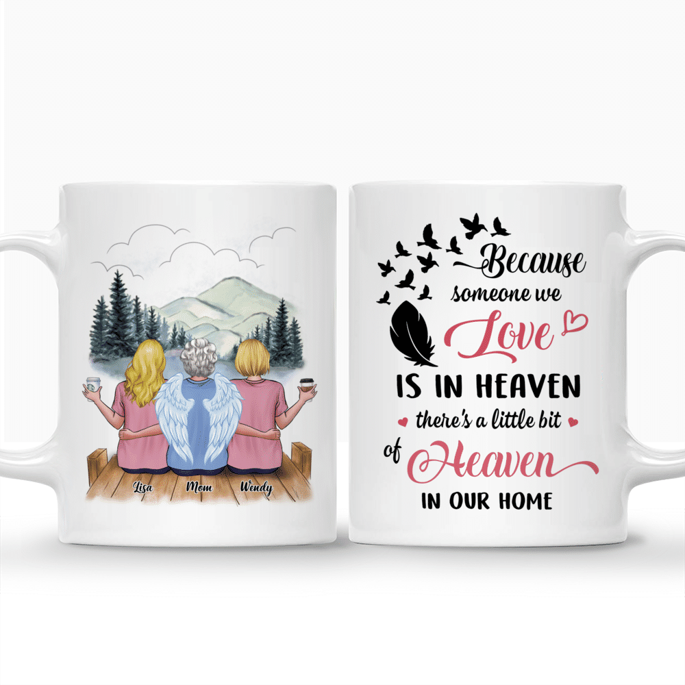 Personalized Mug - Mother Memorial - Because Someone We Love Is In Heaven There's a Little Bit Of Heaven In Our Home_3