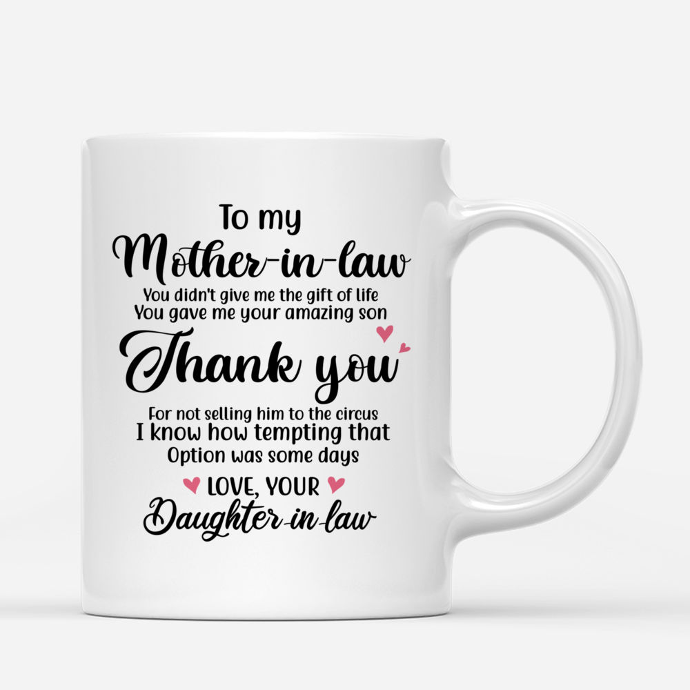 Personalized Mug - Mother & Daughter - You Gave Me Your Amazing Son_2