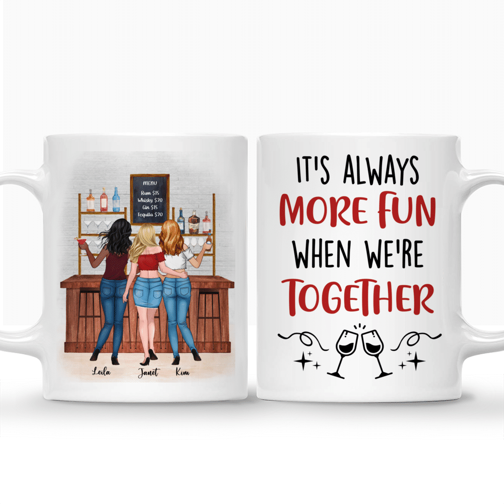 Personalized Mug - Up to 6 Girls - It's always more fun when we're together_Drink_3