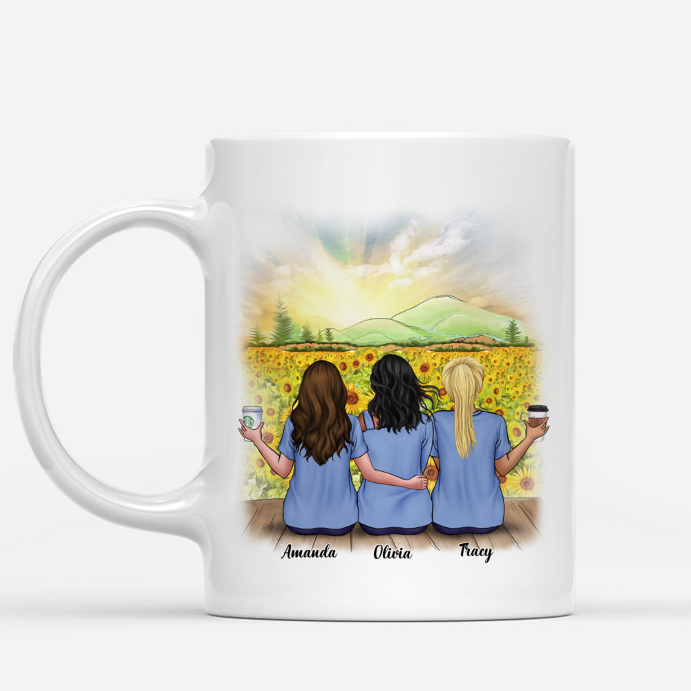 Personalized Mug - Sunflower Farm - We'll Be Friends Until We're Old And Senile, Then We'll Be New Best Friends_1