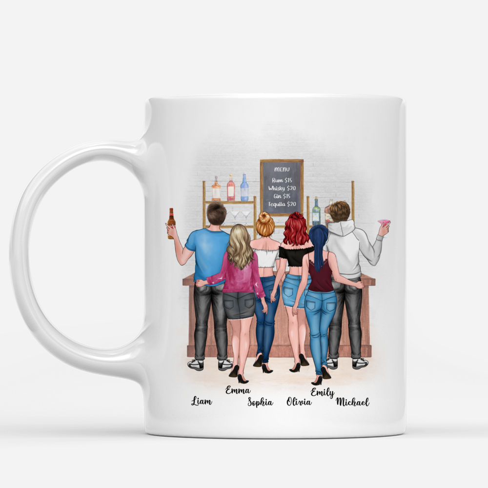 Personalized Mug - Best friends - Cheers - We will drink wine here, there, anywhere_1