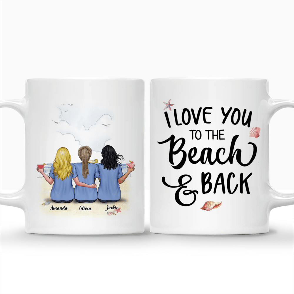 Personalized Mug - Beach Time - I Love You To The Beach And Back_3