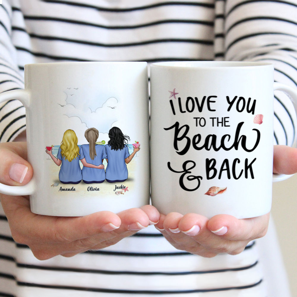 Personalized Mug - Beach Time - I Love You To The Beach And Back