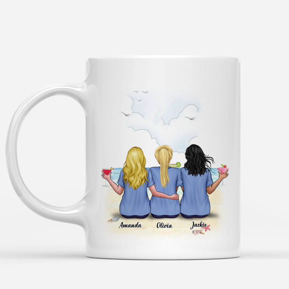 Beach Time - Beaches Booze And Besties - Personalized Mug_1