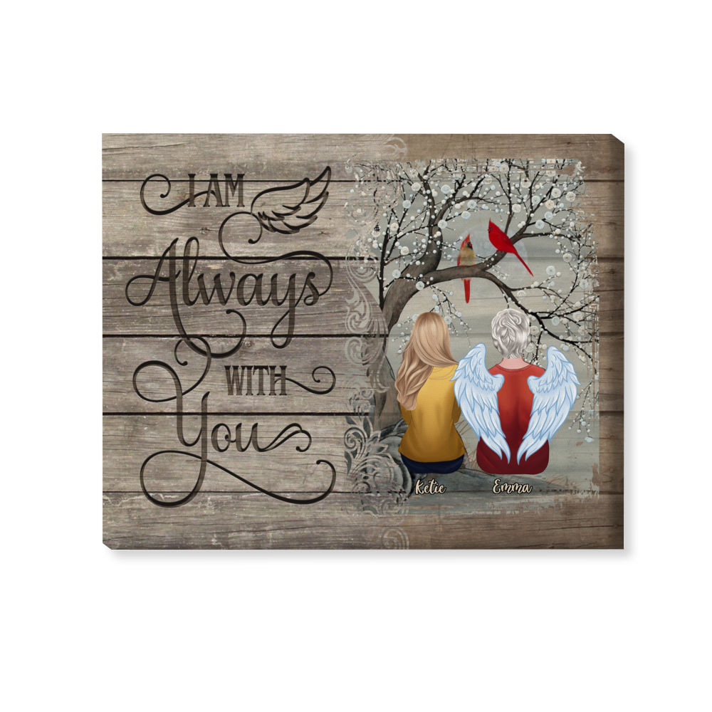 Custom Family Memorial Canvas - I am Always With You