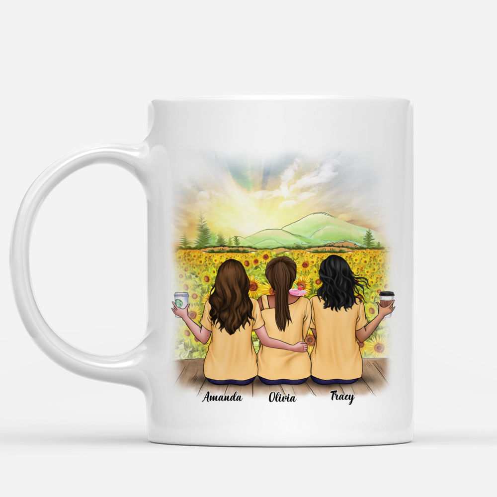 Sunflower Farm - We'll Be Friends Until We're Old And Senile, Then We'll Be New Best Friends v2 - Personalized Mug_1