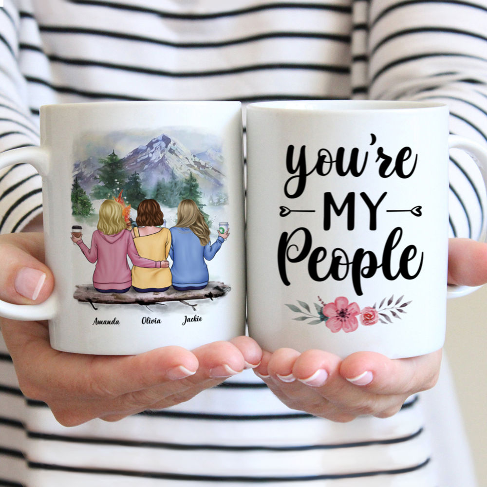 Personalized Mug - Camping Buddies - You're My People - Enamel Campfire Mug