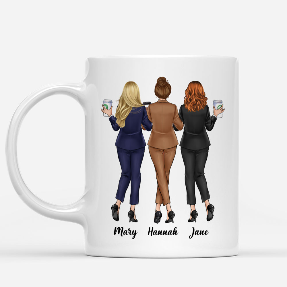 Personalized Mug - Colleague Mug - Chance Made Us Colleagues, But The Fun And Laughter We Share Made Us Friends - Up to 5 Ladies (2)_1