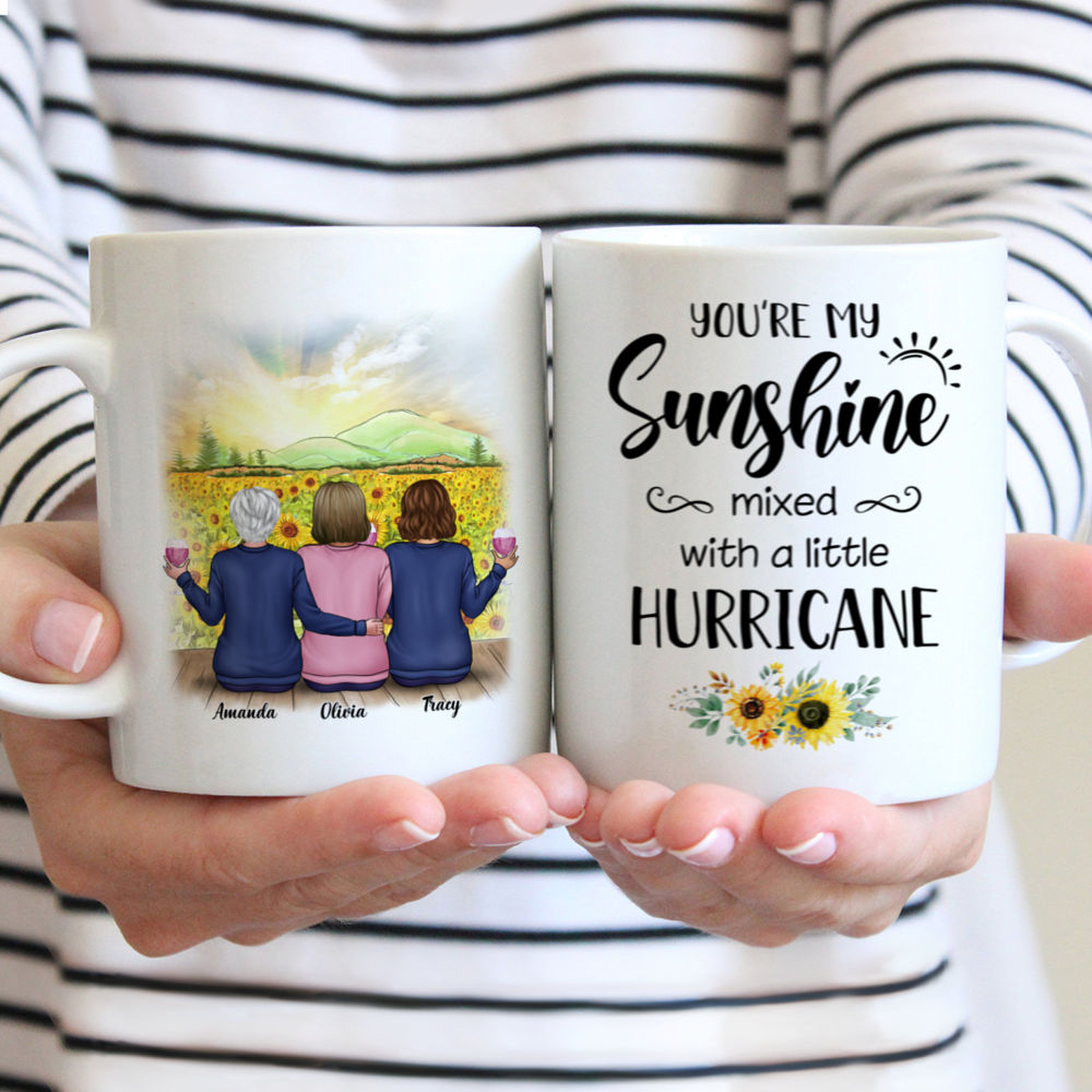 Personalized Mug - Sunflower Farm - You're my Sunshine mixed with a little Hurricane 2