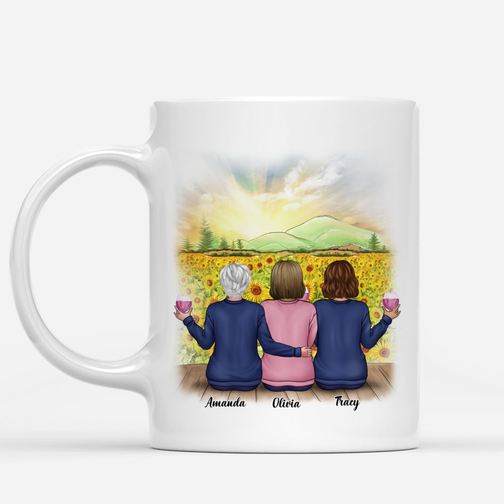 Personalized Mug - Sunflower Farm - We'll Be Friends Until We're Old And Senile, Then We'll Be New Best Friends 3_1