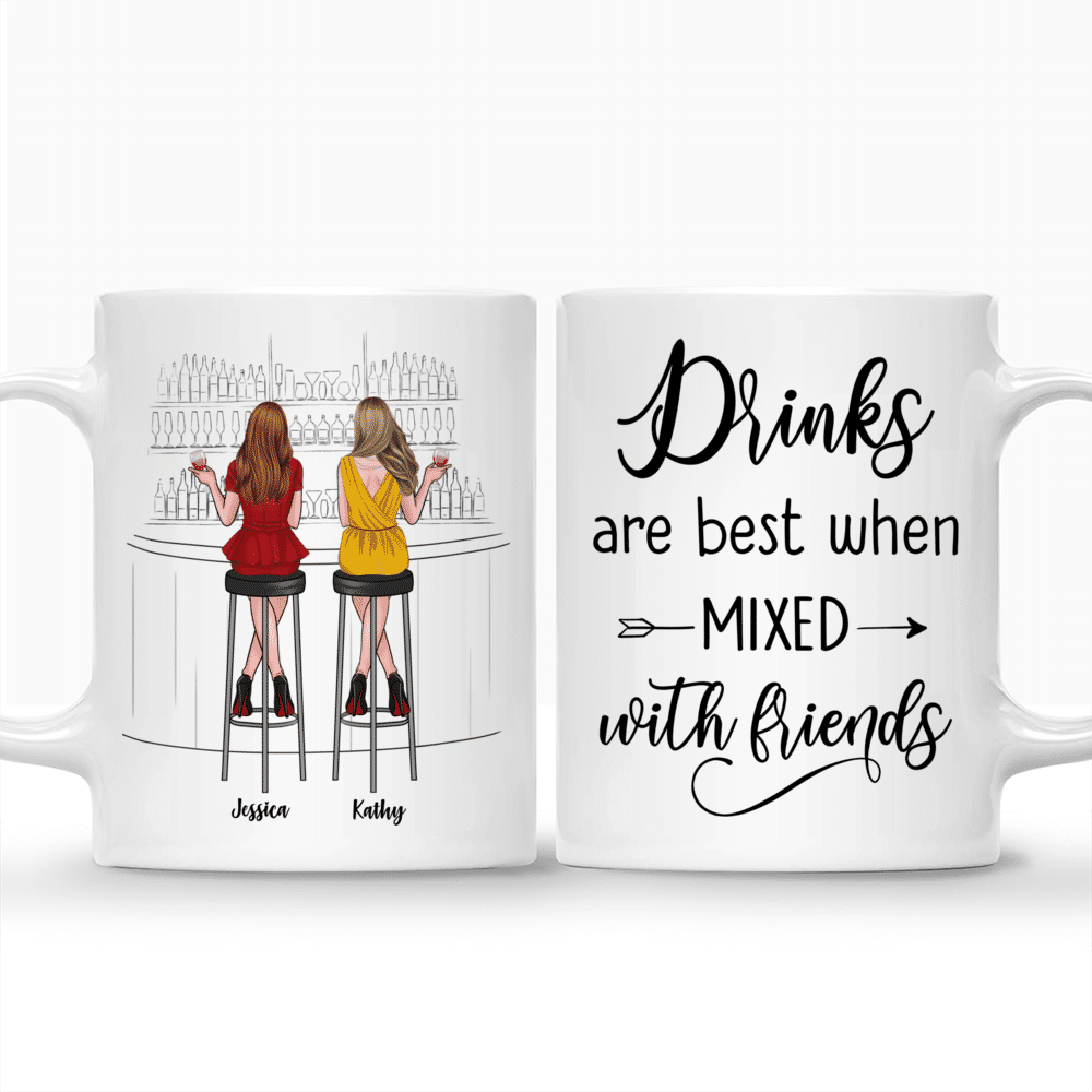 Personalized Mug - Drink Team - Drinks Are Best When Mixed With Friends