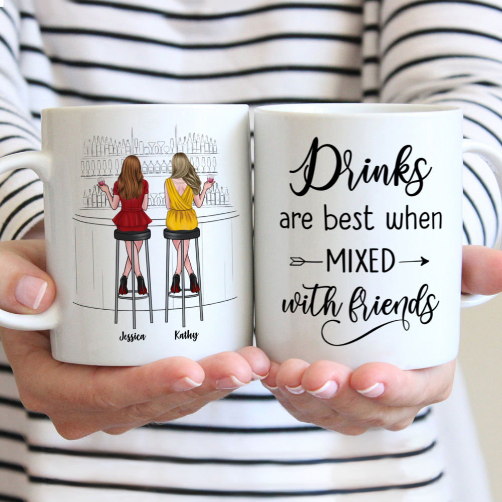 Personalized Mug - Drink Team - Drinks Are Best When Mixed With Friends