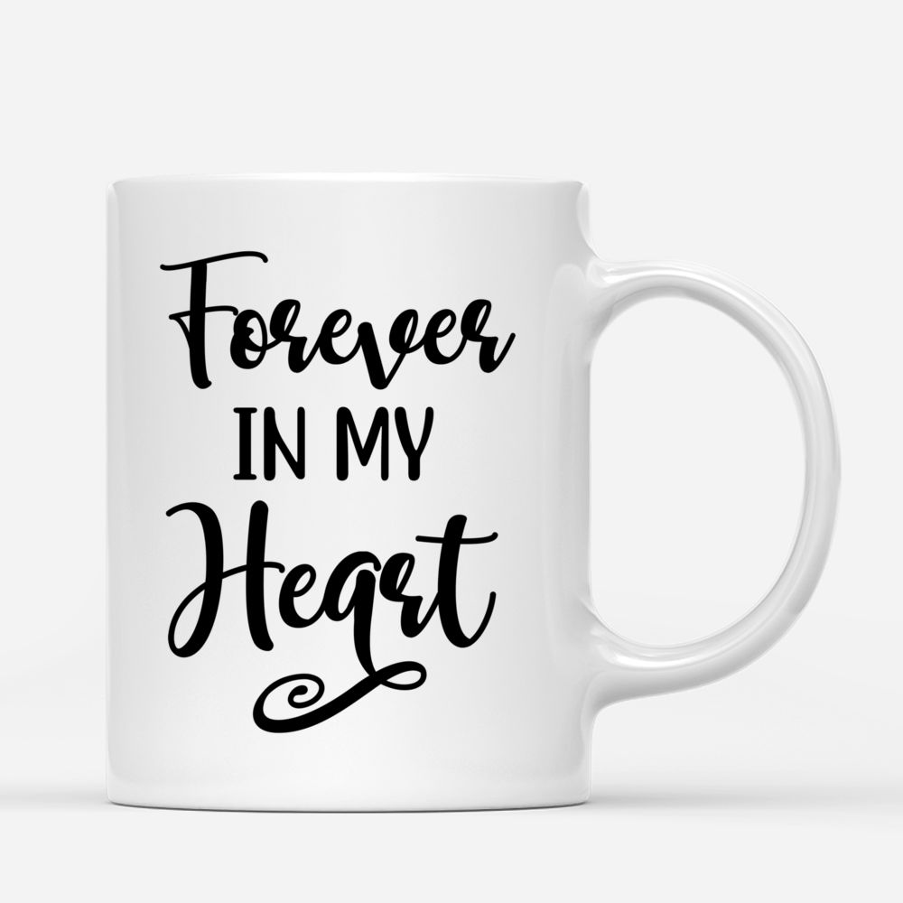 Personalized Mug - Man and Cats - Forever In My Heart_2