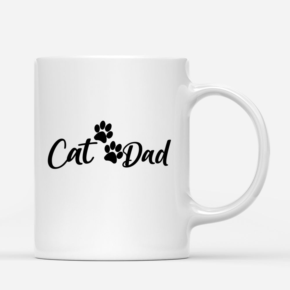 Man and Cats Personalized Coffee Mugs - Cat Dad_2