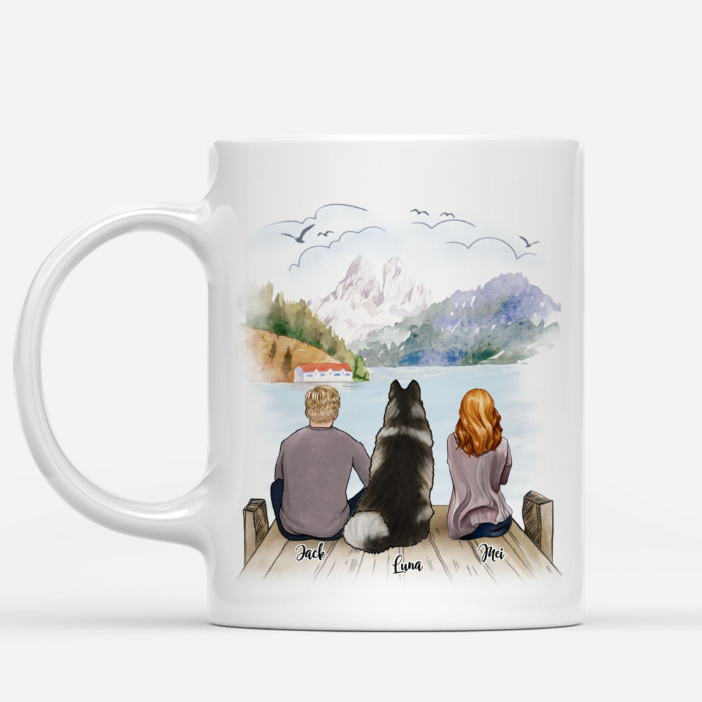 Couple and Dog - It's always more fun when we're together - Couple Gifts, Couple Mug, Valentine's Day Gifts - Personalized Mug_1