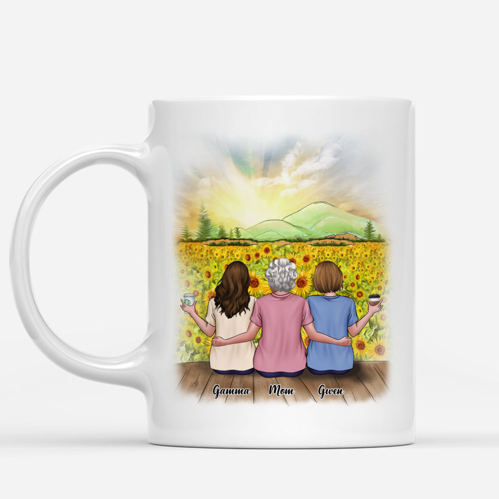 Personalized Mug - Mother & Daughter - Like Mother Like Daughters - Sunflower_1