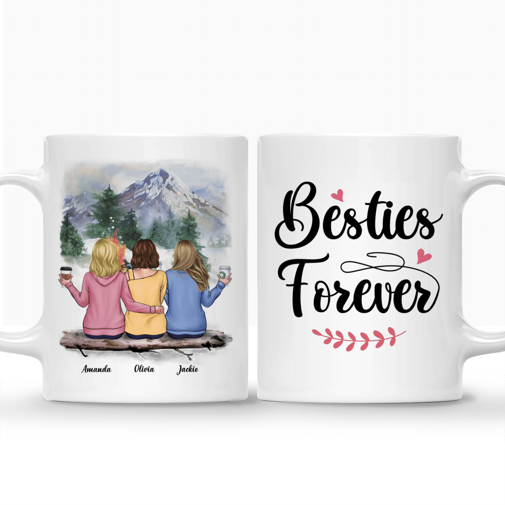 Personalized Mug - Camping Buddies - Besties Forever - Enamel Campfire Mug_3