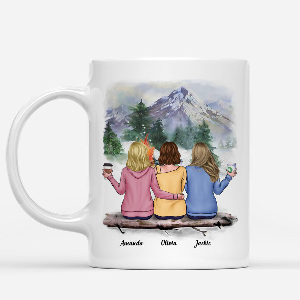 Personalized Mug - Camping Buddies - Besties Forever - Enamel Campfire Mug_1